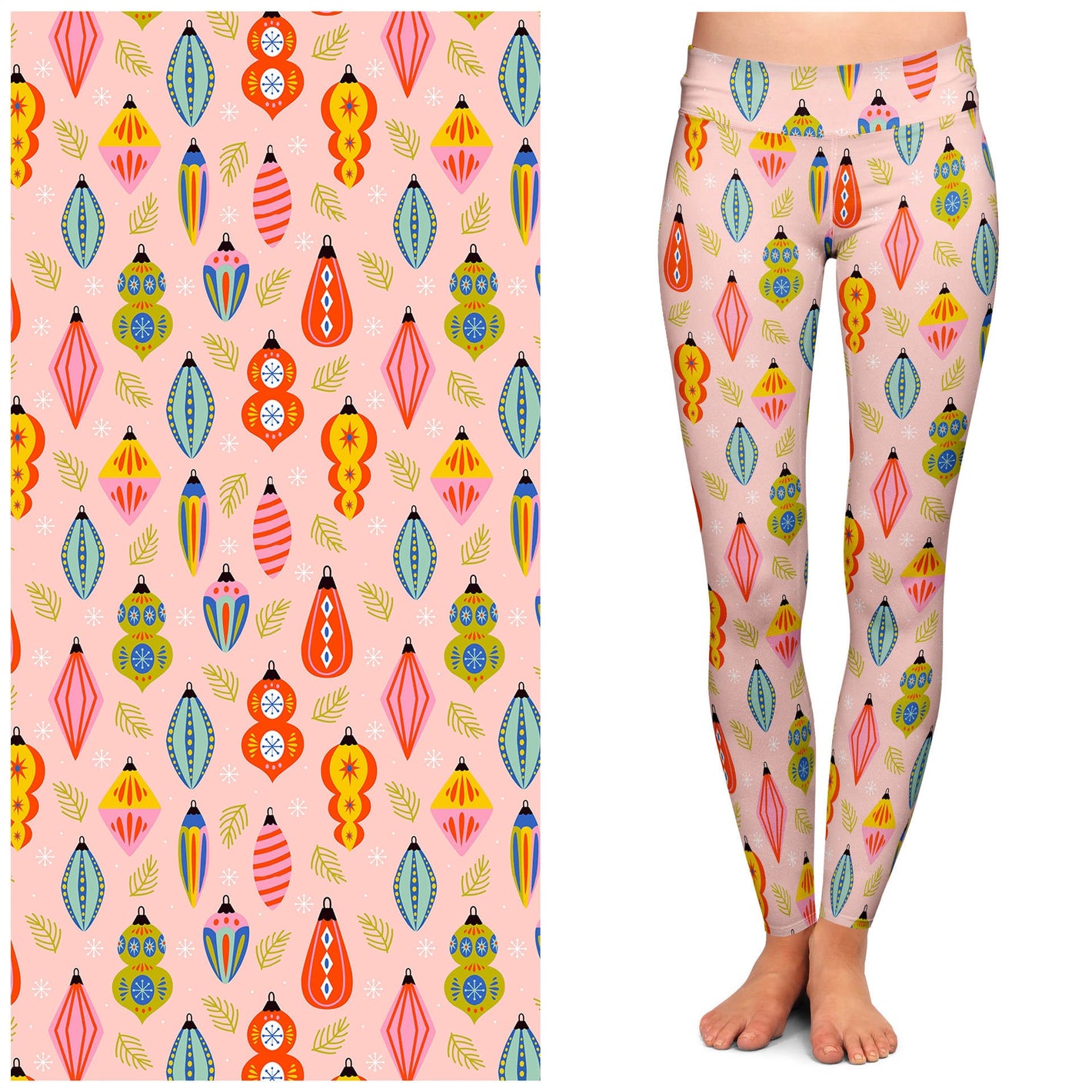 Pinkmas Buttery Soft Leggings by Lipstick & Chrome TC2
