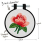 Stamped Embroidery Kit 3in Blooming Rose Kit