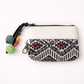 Leather Trim Embroidered Geometric Coin Purse  - Thailand