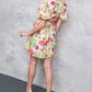 FREE ME TODAY FLORAL WOVEN MINI DRESS
