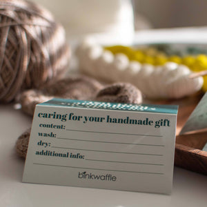 "This Took For. Freaking. Ever."  Care Instruction Cards