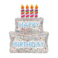 Confetti Filled Birthday Cake Balloons (Set of 2)