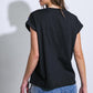 HOW I'M FEELING BLACK KNIT TOP
