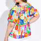 GRACEFUL BEAUTY WOVEN TOP
