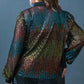 CAUSE A COMMOTION SEQUIN BLOUSE