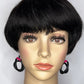 Loopy Earrings in Black and Pink