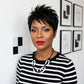 Black and White Oval Chain Statement Necklace