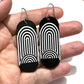 Mod Archway Earrings in Black