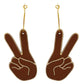 Black Peace Sign Pride Hand Hoops