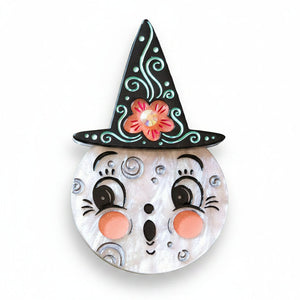 Bloomin' Luna Witch Brooch by Lipstick & Chrome