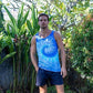 Blue Jerry Hand-Dyed Tank Top