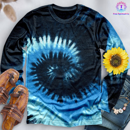 Blue Ocean Hand Dyed Long Sleeve
