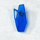 Mid Century Vase Brooch -  Blue Transparent