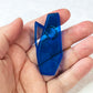Mid Century Vase Brooch -  Blue Transparent