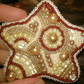 BP-180C Beadwork kit for creating brooch Crystal Art Set of pictures "Gingerbread"