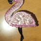 BP-216C Beadwork kit for creating brooch Crystal Art "Flamingo"