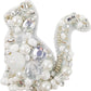 BP-220C Beadwork kit for creating brooch Crystal Art "Cat"