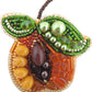 BP-233C Beadwork kit for creating brooch Crystal Art "Apricot"