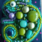 BP-266C Beadwork kit for creating brooch Crystal Art "Chameleon"