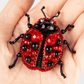 BP-318C Beadwork kit for creating brooch Crystal Art "Ladybug"