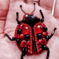 BP-318C Beadwork kit for creating brooch Crystal Art "Ladybug"