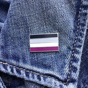 Asexual Pride Flag Enamel Pin – Ace, Gray-Ace, Demisexual Pride