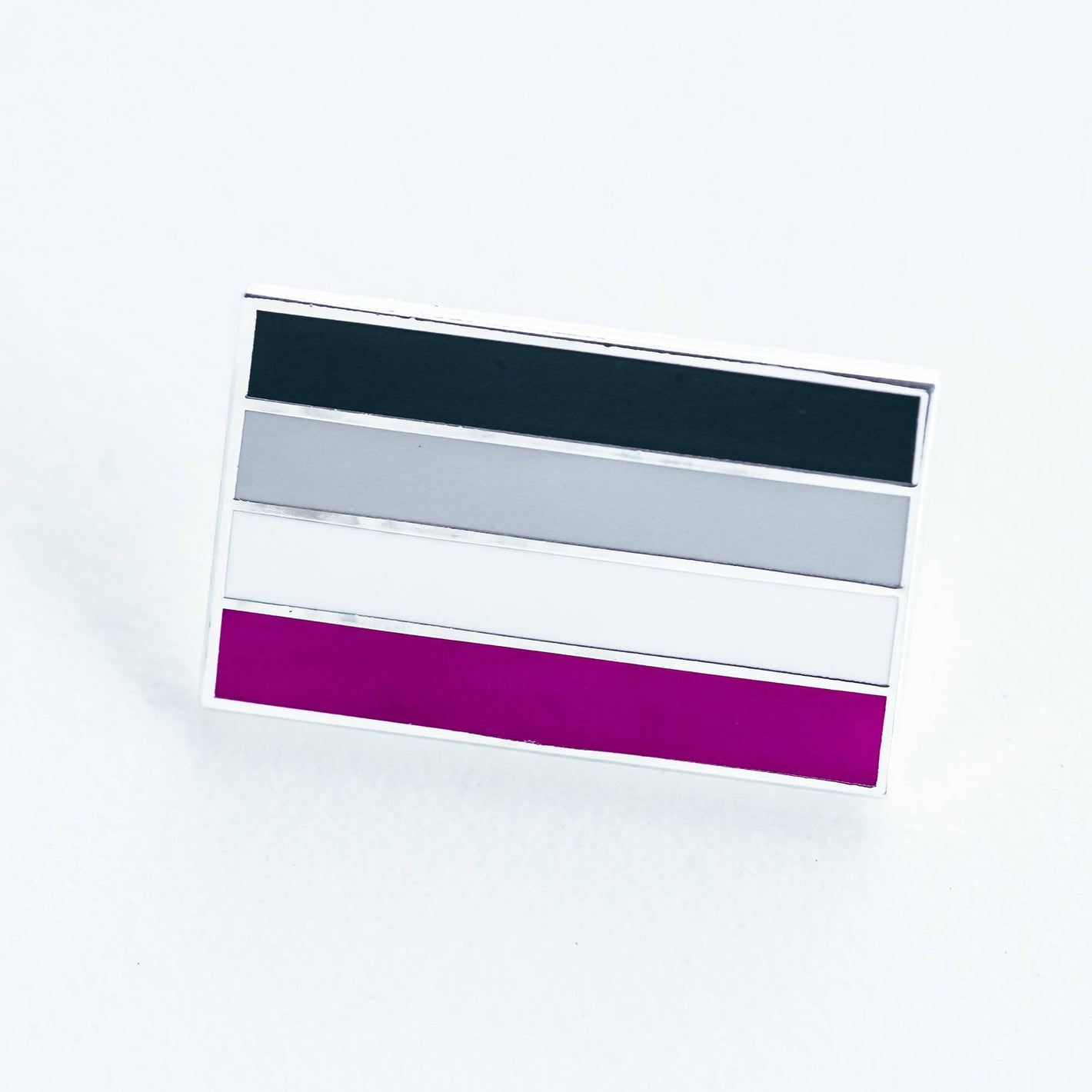 Asexual Pride Flag Enamel Pin – Ace, Gray-Ace, Demisexual Pride