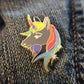Gray Unicorn Enamel Pin