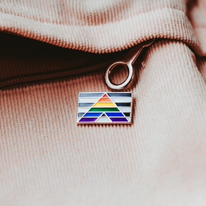LGBTQ Straight Ally Pride Flag Enamel Pin