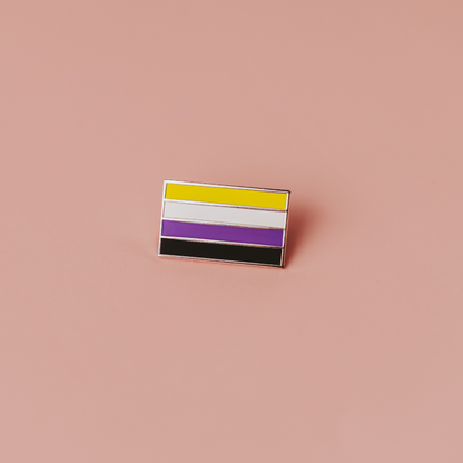 Nonbinary Pride Flag Enamel Pin