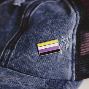 Nonbinary Pride Flag Enamel Pin