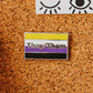 Nonbinary Pride Flag Enamel Pin With They/Them Pronouns