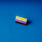 Nonbinary Pride Flag Enamel Pin With They/Them Pronouns