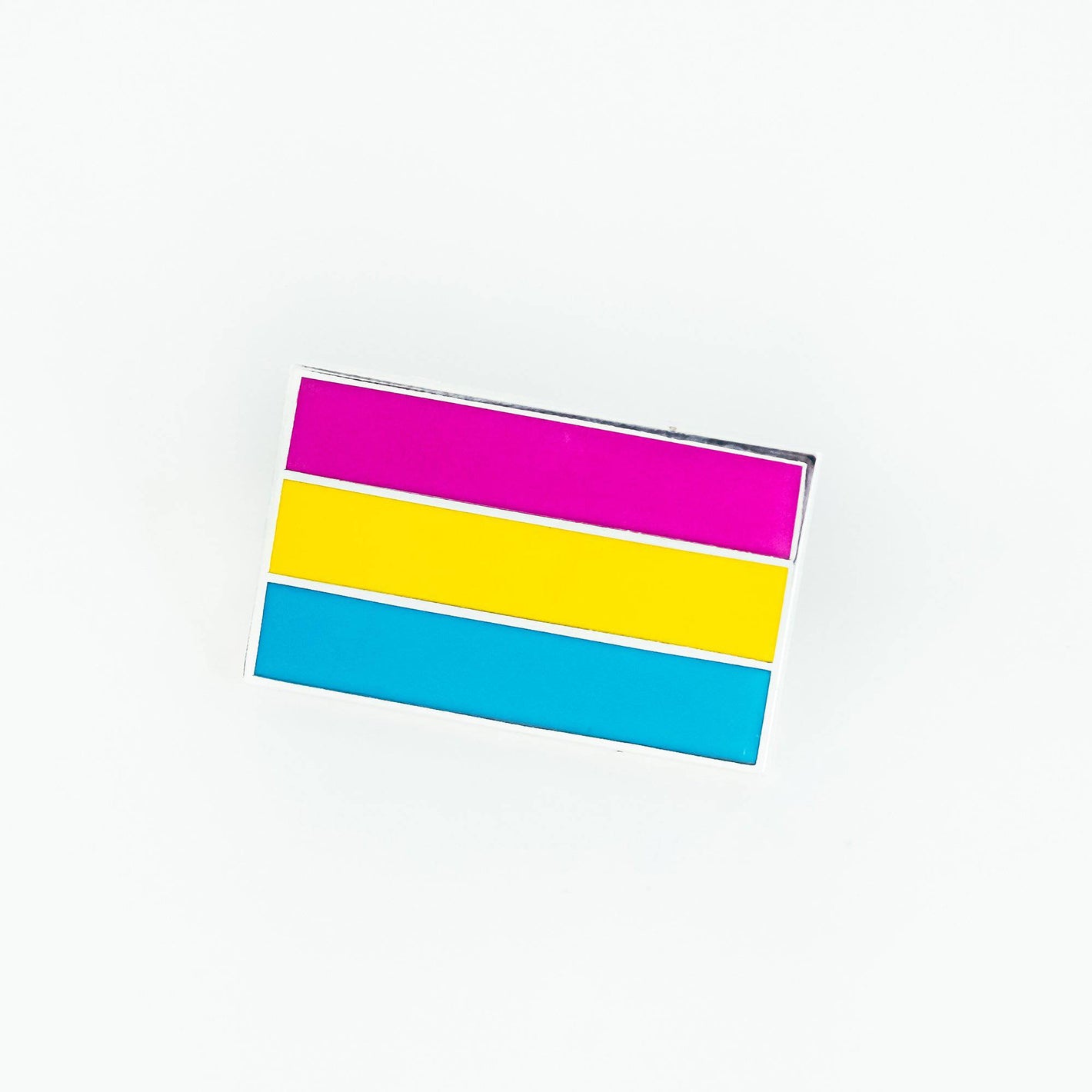 Pansexual Flag Enamel Pin - 1.25-inch wide