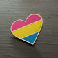 Pansexual Flag Heart Enamel Pin