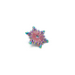 Rainbow Metal Snowflake Enamel Pin
