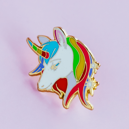 Rainbow Unicorn Enamel Pin