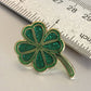 Shamrock with Glitter Enamel Pin