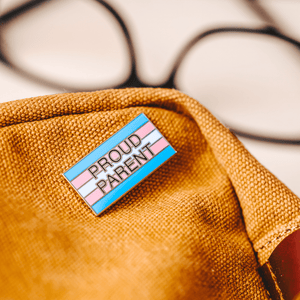 Transgender Proud Parent Flag Enamel Pin | Hard Enamel, Ready to Ship