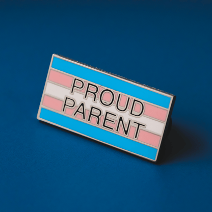 Transgender Proud Parent Flag Enamel Pin | Hard Enamel, Ready to Ship