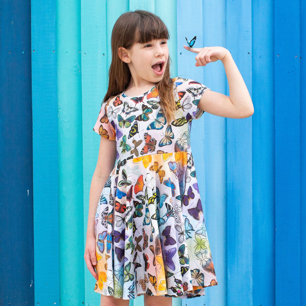 Butterfly Evolution Super Twirler Dress with Pockets