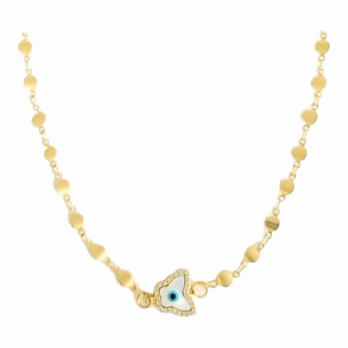 Butterfly Eye Chain Necklace