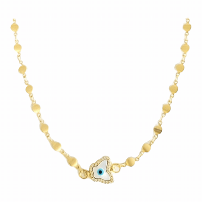 Butterfly Eye Chain Necklace