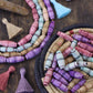 Grooved Barrel Carved Bone Beads, 10x25mm