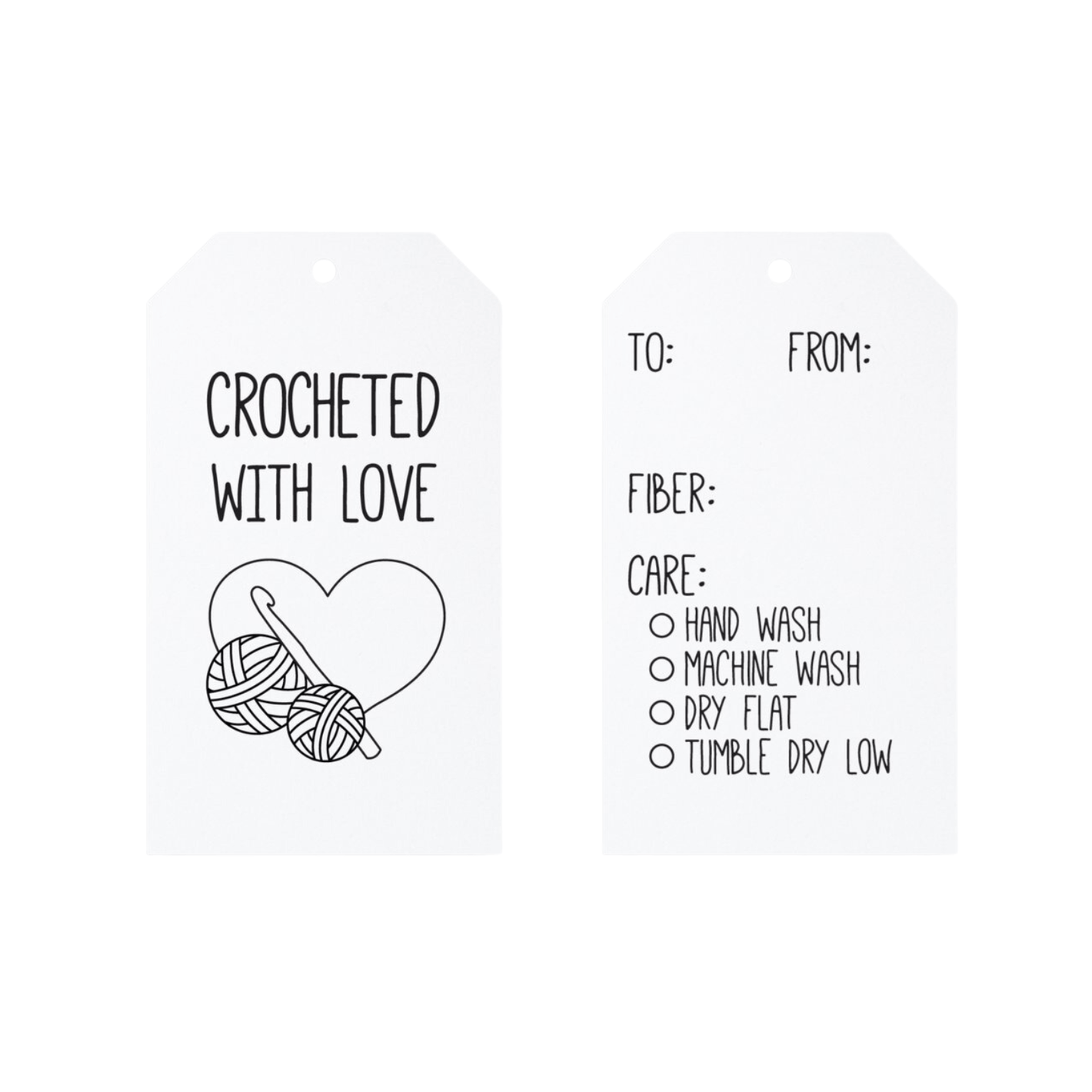 Crocheted with Love Gift Tags
