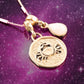 Cancer - Zodiac Pink Opal Golden Charm Necklace