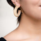 Small Illusion Lucite Hoop Earrings in Neutrals