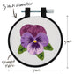 Bucilla Stamped Embroidery Kit Pretty Pansy Kit