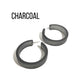Portland Frosted Lucite Hoop Earrings
