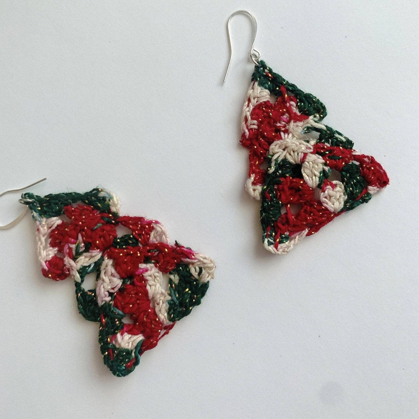 Christmas Tree Earrings Crochet Pattern